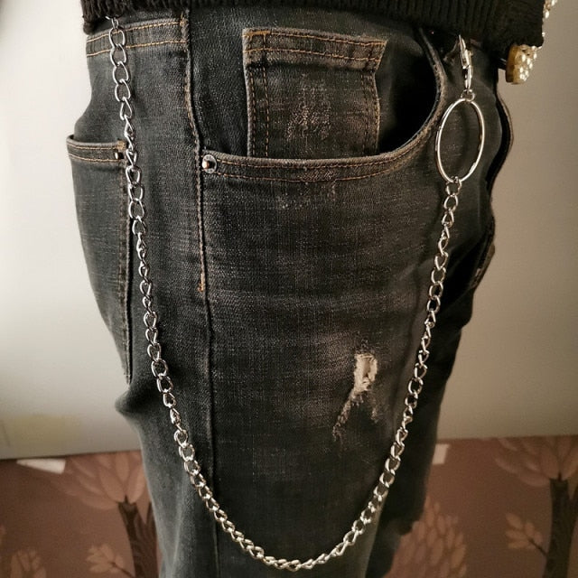 Stylish Waist Pants Belt Chain Multilayer Chain Ring Trousers Belt-Belts-Arimonz-One layer chain-Arimonz