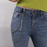 Stylish Waist Pants Belt Chain Multilayer Chain Ring Trousers Belt-Belts-Arimonz-Rhinestone Silver-Arimonz