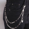 Stylish Waist Pants Belt Chain Multilayer Chain Ring Trousers Belt-Belts-Arimonz-Silver lock-Arimonz