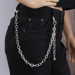 Stylish Waist Pants Belt Chain Multilayer Chain Ring Trousers Belt-Belts-Arimonz-Silver Single Chain-Arimonz
