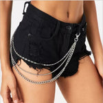 Stylish Waist Pants Belt Chain Multilayer Chain Ring Trousers Belt-Belts-Arimonz-Three layer-Arimonz