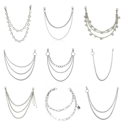 Stylish Waist Pants Belt Chain Multilayer Chain Ring Trousers Belt-Belts-Arimonz-Arimonz