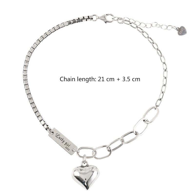 Summer Anklet Bracelet For Women Vintage Love Heart Pendant Jewelry-Anklets-Arimonz-Arimonz