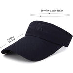 Summer Breathable Air Sun Hats Men Women Adjustable Visor Cap-Women's Caps-Arimonz-Arimonz