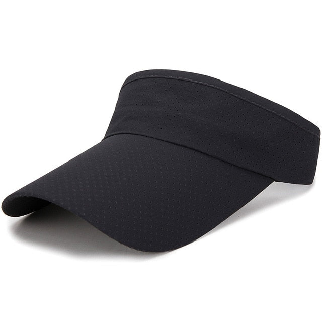 Summer Breathable Air Sun Hats Men Women Adjustable Visor Cap-Women's Caps-Arimonz-Dark Grey-Arimonz