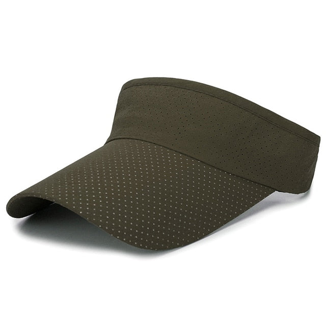 Summer Breathable Air Sun Hats Men Women Adjustable Visor Cap-Women's Caps-Arimonz-Green-Arimonz