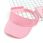 Summer Breathable Air Sun Hats Men Women Adjustable Visor Cap-Women's Caps-Arimonz-H0603-pink-Arimonz