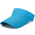 Summer Breathable Air Sun Hats Men Women Adjustable Visor Cap-Women's Caps-Arimonz-Light Blue-Arimonz