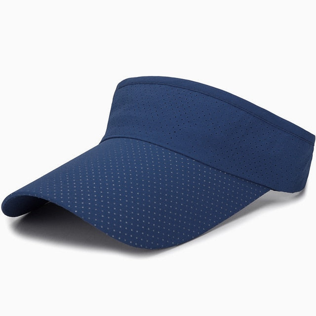 Summer Breathable Air Sun Hats Men Women Adjustable Visor Cap-Women's Caps-Arimonz-Navy-Arimonz