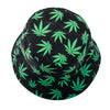 Summer Bucket Hats Reversible Leaves Printing Women Cap Outdoor Hat-Bucket Hats-Arimonz-Arimonz