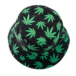 Summer Bucket Hats Reversible Leaves Printing Women Cap Outdoor Hat-Bucket Hats-Arimonz-Arimonz
