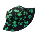 Summer Bucket Hats Reversible Leaves Printing Women Cap Outdoor Hat-Bucket Hats-Arimonz-Arimonz