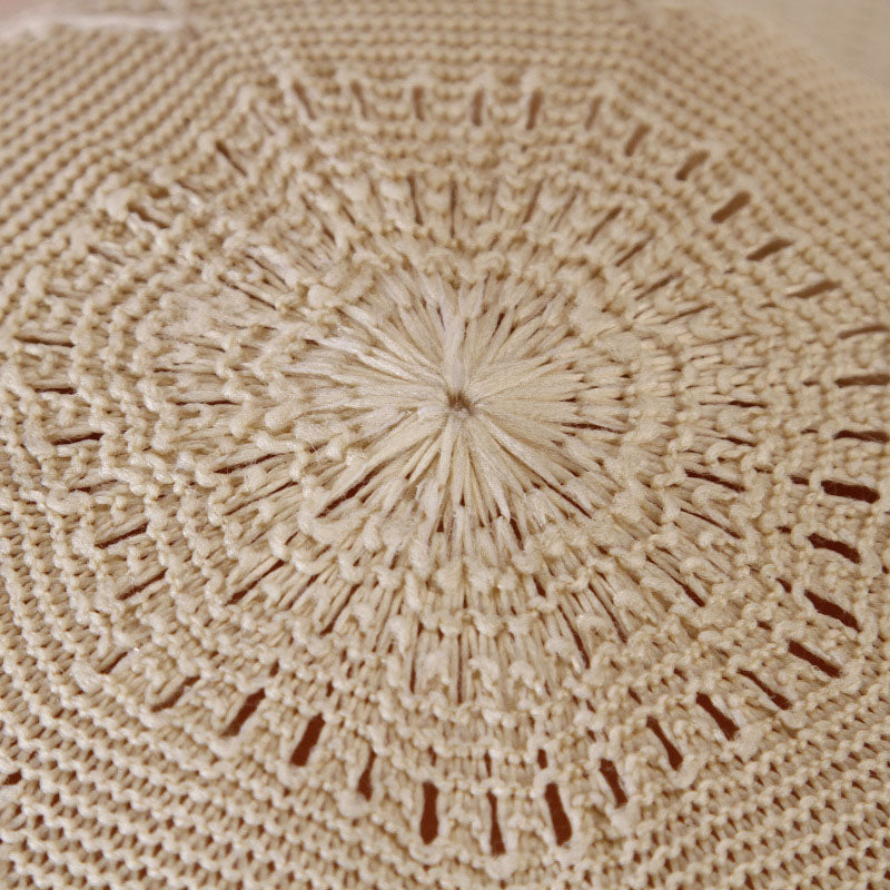 Summer Girls Sun Hats Wide Brim Bowknot Straw Hat with Ribbon-Summer Hats-Arimonz-Arimonz
