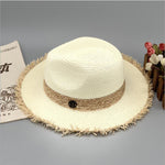 Summer Hat Handmade Raffia Fedora Hats For Women Popular Cool Hat-Summer Hats-Arimonz-Arimonz