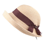Summer Hat Women Straw Cap Big Brim Sun Hat For Girl Beach Hat-Summer Hats-Arimonz-Khaki Light-Arimonz