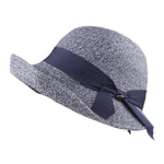 Summer Hat Women Straw Cap Big Brim Sun Hat For Girl Beach Hat-Summer Hats-Arimonz-Navy-Arimonz