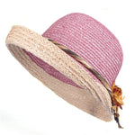 Summer Hat Women Straw Cap Big Brim Sun Hat For Girl Beach Hat-Summer Hats-Arimonz-Pink-Arimonz