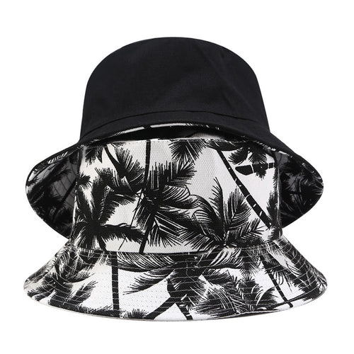 Summer Reversible Printed Fisherman Caps Bucket Women Hats-Bucket Hats-Arimonz-Arimonz