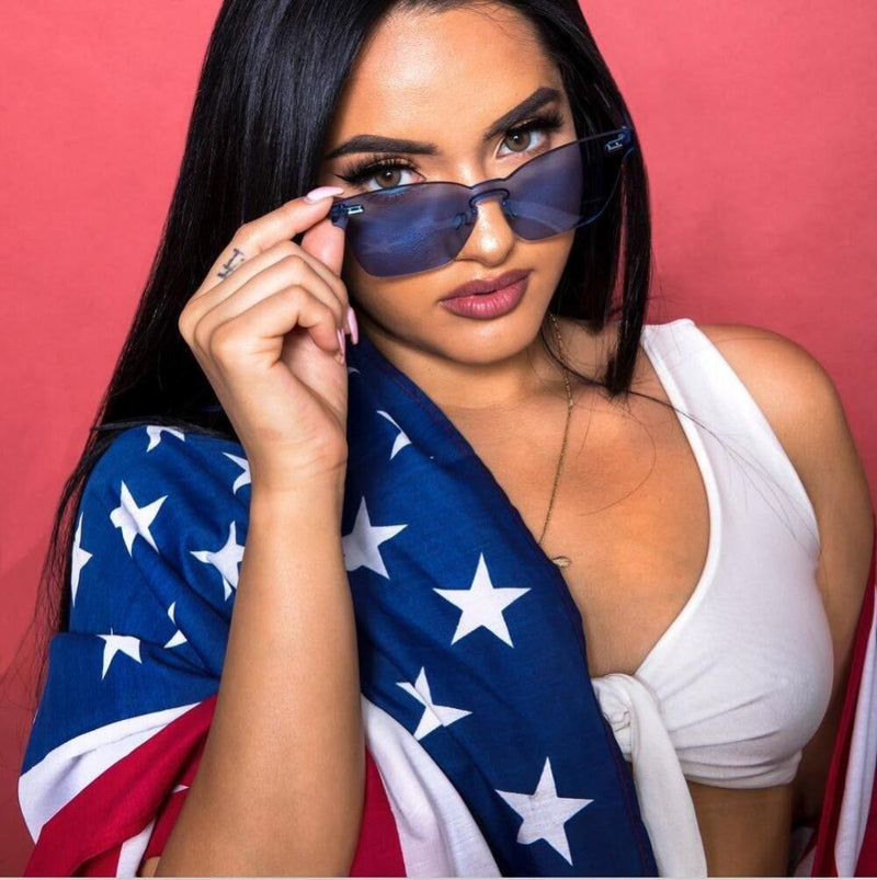 Summer Rimless Square Shades-Sunglasses-Arimonz-Arimonz
