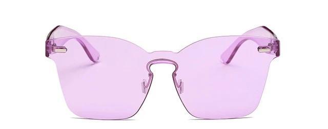 Summer Rimless Square Shades-Sunglasses-Arimonz-Purple-Arimonz