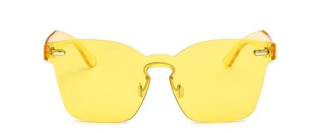 Summer Rimless Square Shades-Sunglasses-Arimonz-Yellow-Arimonz