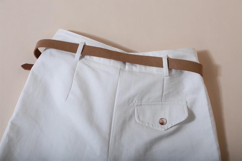 Summer Shorts Loose Wide Leg Shorts with Belt Wide Leg Bottoms-Shorts-Arimonz-Arimonz