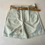 Summer Shorts Loose Wide Leg Shorts with Belt Wide Leg Bottoms-Shorts-Arimonz-beige-S-Arimonz