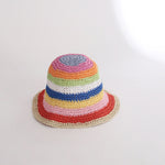 Summer Straw Crochet Bucket Hat Women's Foldable Panama Cap Beach Hat-Bucket Hats-Arimonz-Beige-Arimonz