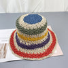 Summer Straw Crochet Bucket Hat Women's Foldable Panama Cap Beach Hat-Bucket Hats-Arimonz-Beige2-Arimonz