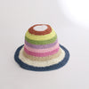 Summer Straw Crochet Bucket Hat Women's Foldable Panama Cap Beach Hat-Bucket Hats-Arimonz-Navy Blue-Arimonz