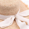 Summer Sun Hat Bow Hat Visor Flat Straw Hats Women's Sunscreen Hat-Summer Hats-Arimonz-Arimonz