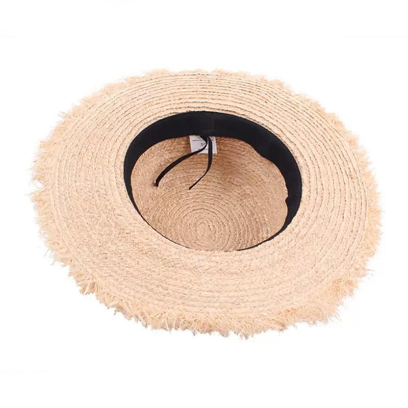 Summer Sun Hat Bow Hat Visor Flat Straw Hats Women's Sunscreen Hat-Summer Hats-Arimonz-Arimonz