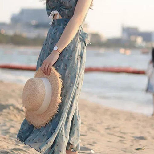Summer Sun Hat Bow Hat Visor Flat Straw Hats Women's Sunscreen Hat-Summer Hats-Arimonz-Arimonz