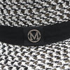Summer Sun Hat letter M Straw Hat Visor Temperament Flat Panama Hats-Summer Hats-Arimonz-Arimonz