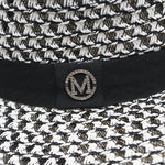 Summer Sun Hat letter M Straw Hat Visor Temperament Flat Panama Hats-Summer Hats-Arimonz-Arimonz