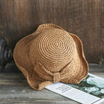 Sun Hat Wide Brim Floppy Summer Hats For Women Straw Dome Bucket Hat-Summer Hats-Arimonz-Arimonz