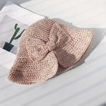 Sun Hat Wide Brim Floppy Summer Hats For Women Straw Dome Bucket Hat-Summer Hats-Arimonz-Pink-adult 56-58CM/22.04-22.83inches-Arimonz