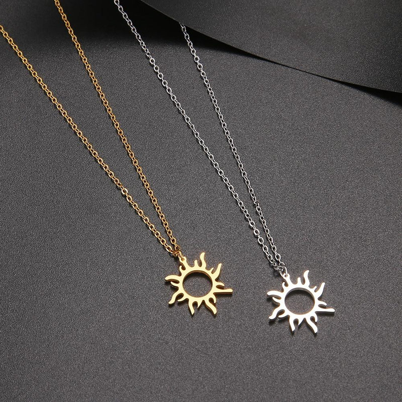 Sun Pendant Necklaces Charm Women Fashion Jewelry-Necklaces-Arimonz-Arimonz