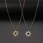 Sun Pendant Necklaces Charm Women Fashion Jewelry-Necklaces-Arimonz-Arimonz