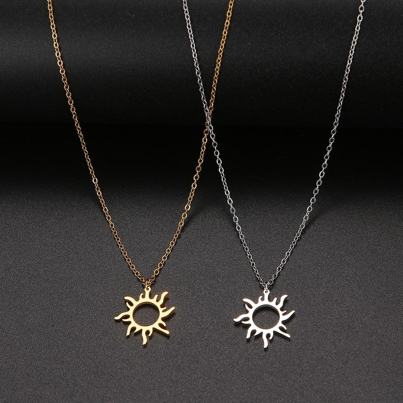 Sun Pendant Necklaces Charm Women Fashion Jewelry-Necklaces-Arimonz-Arimonz