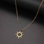 Sun Pendant Necklaces Charm Women Fashion Jewelry-Necklaces-Arimonz-gold-Arimonz