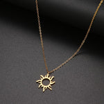 Sun Pendant Necklaces Charm Women Fashion Jewelry-Necklaces-Arimonz-Arimonz