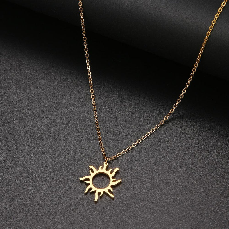 Sun Pendant Necklaces Charm Women Fashion Jewelry-Necklaces-Arimonz-Arimonz