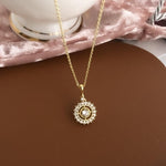 Sunflower Necklace for Women Chain Necklace Fashion Jewelry-Necklaces-Arimonz-Arimonz