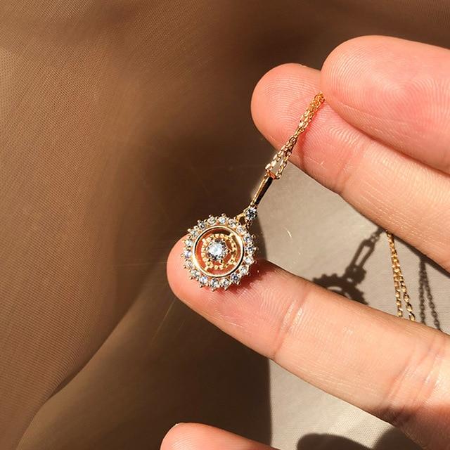 Sunflower Necklace for Women Chain Necklace Fashion Jewelry-Necklaces-Arimonz-Arimonz