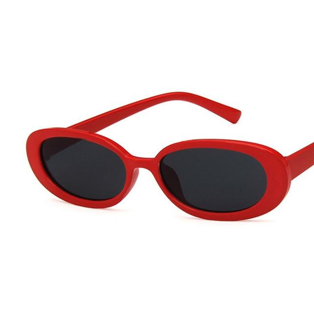 Sunglasses - Oval Sunglasses Women Retro Sunglasses Cat Eye Sunglasses