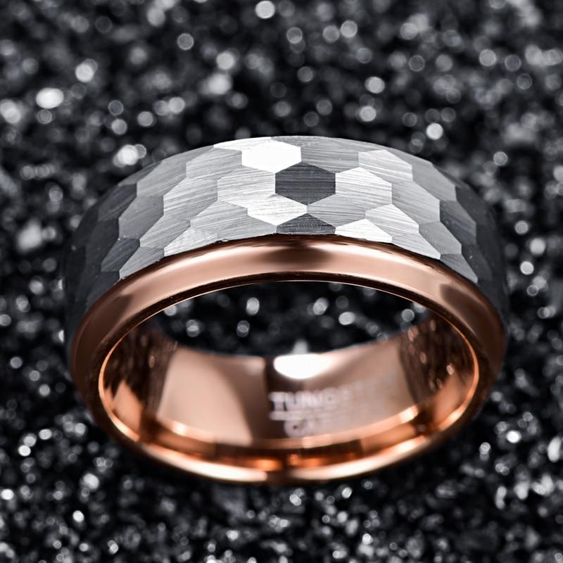 Surface Hammered Steel Ring-Rings-Arimonz-Arimonz