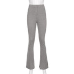 Sweatpants Tracksuit Women Pants Casual High Waist Side Split Trousers-Pants-Arimonz-Arimonz