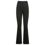 Sweatpants Tracksuit Women Pants Casual High Waist Side Split Trousers-Pants-Arimonz-Black Pants-S-Arimonz