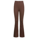 Sweatpants Tracksuit Women Pants Casual High Waist Side Split Trousers-Pants-Arimonz-Brown Pants-S-Arimonz